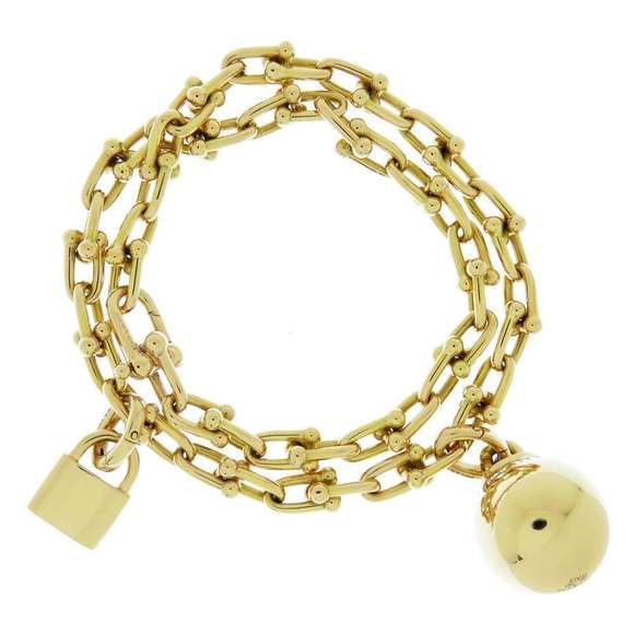 Tiffany Bracelet Hardware Wrap Small Yellow Gold